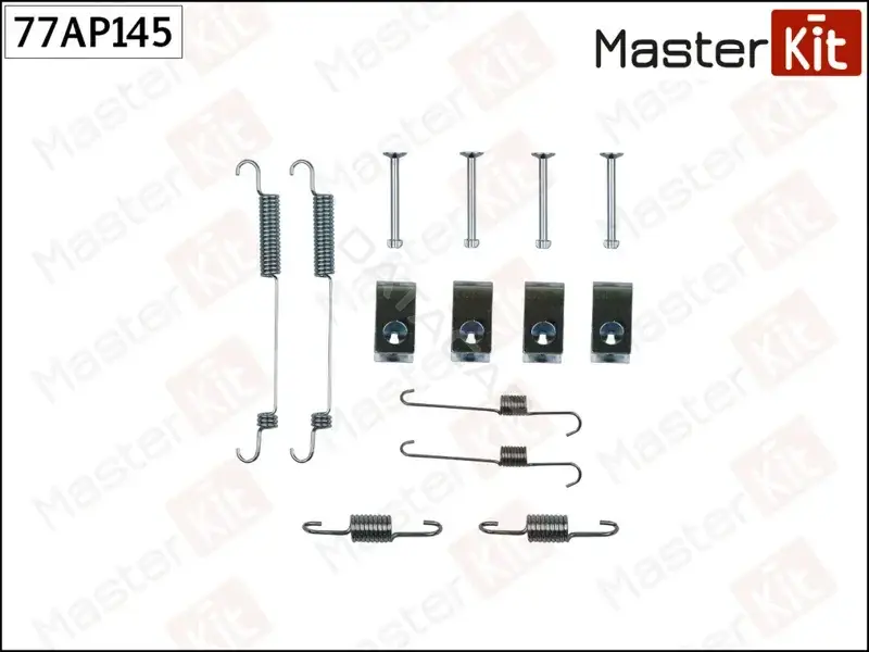 Ремкомплект тормозных колодок MASTERKIT 77AP145