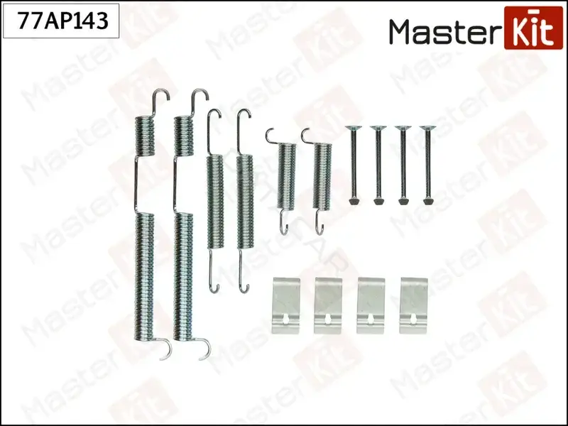 Ремкомплект тормозных колодок MASTERKIT 77AP143
