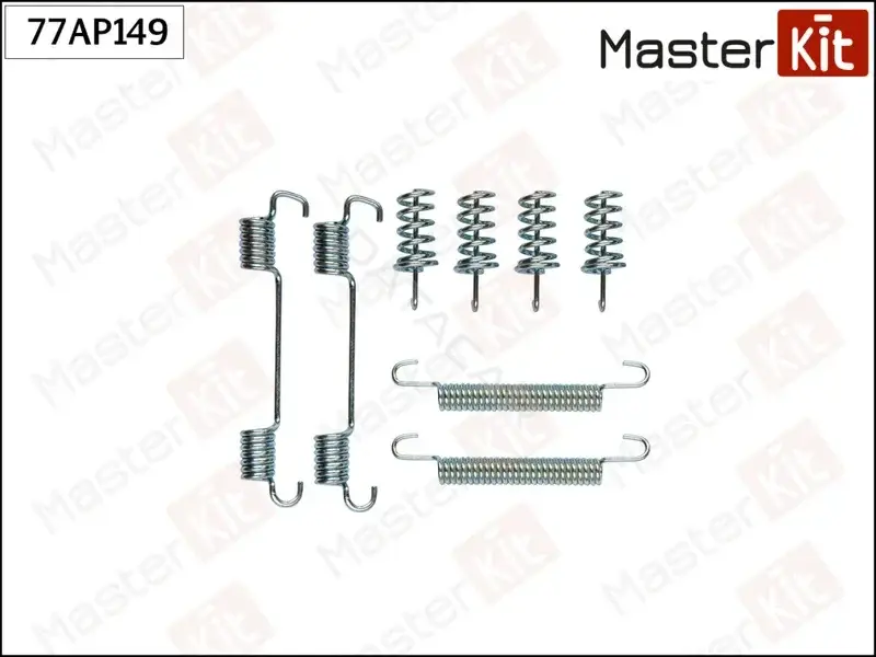 Ремкомплект тормозных колодок MASTERKIT 77AP149