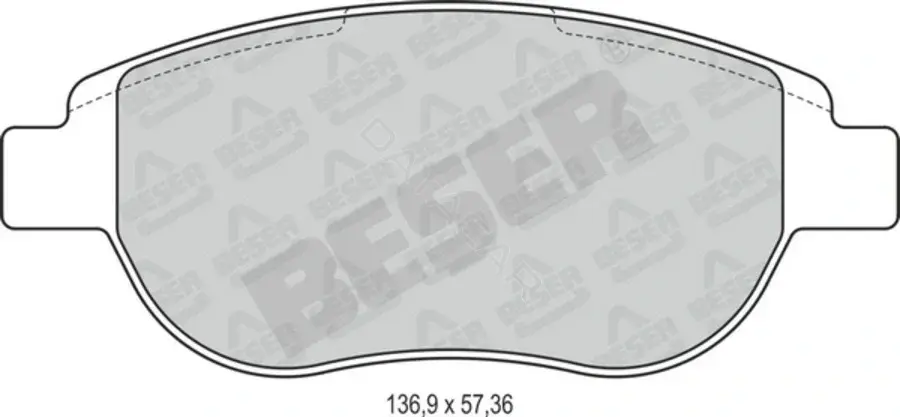 Тормозные колодки BESER 3800