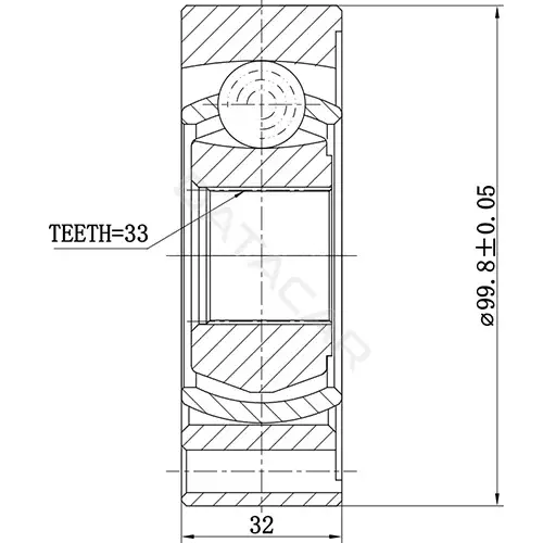 Шрус ZIKMAR Z87078R