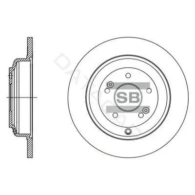 Тормозные диски Hi-Q SD1125