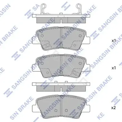 Тормозные колодки Hi-Q SP1401
