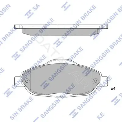 Тормозные колодки Hi-Q SP1804