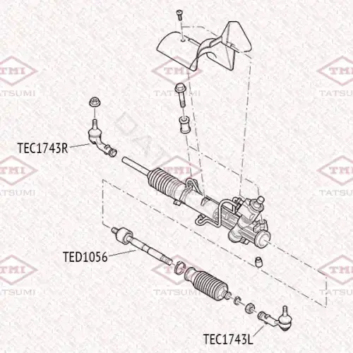 Рулевые наконечники TATSUMI TEC1743R
