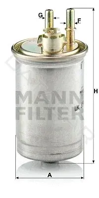 Топливный фильтр MANN WK853/7