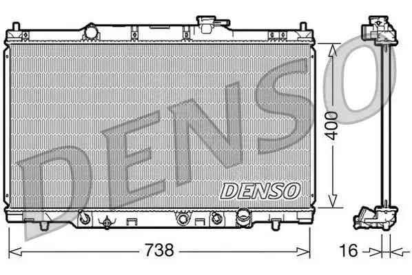 Радиатор охлаждения DENSO DRM40012