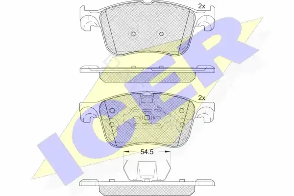 Тормозные колодки ICER 182321-204