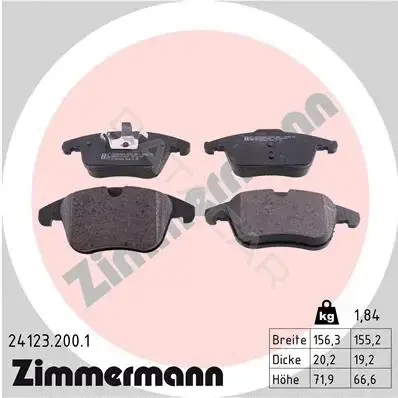 Тормозные колодки ZIMMERMANN 24123.200.1