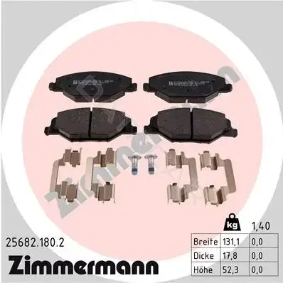 Тормозные колодки ZIMMERMANN 25682.180.2