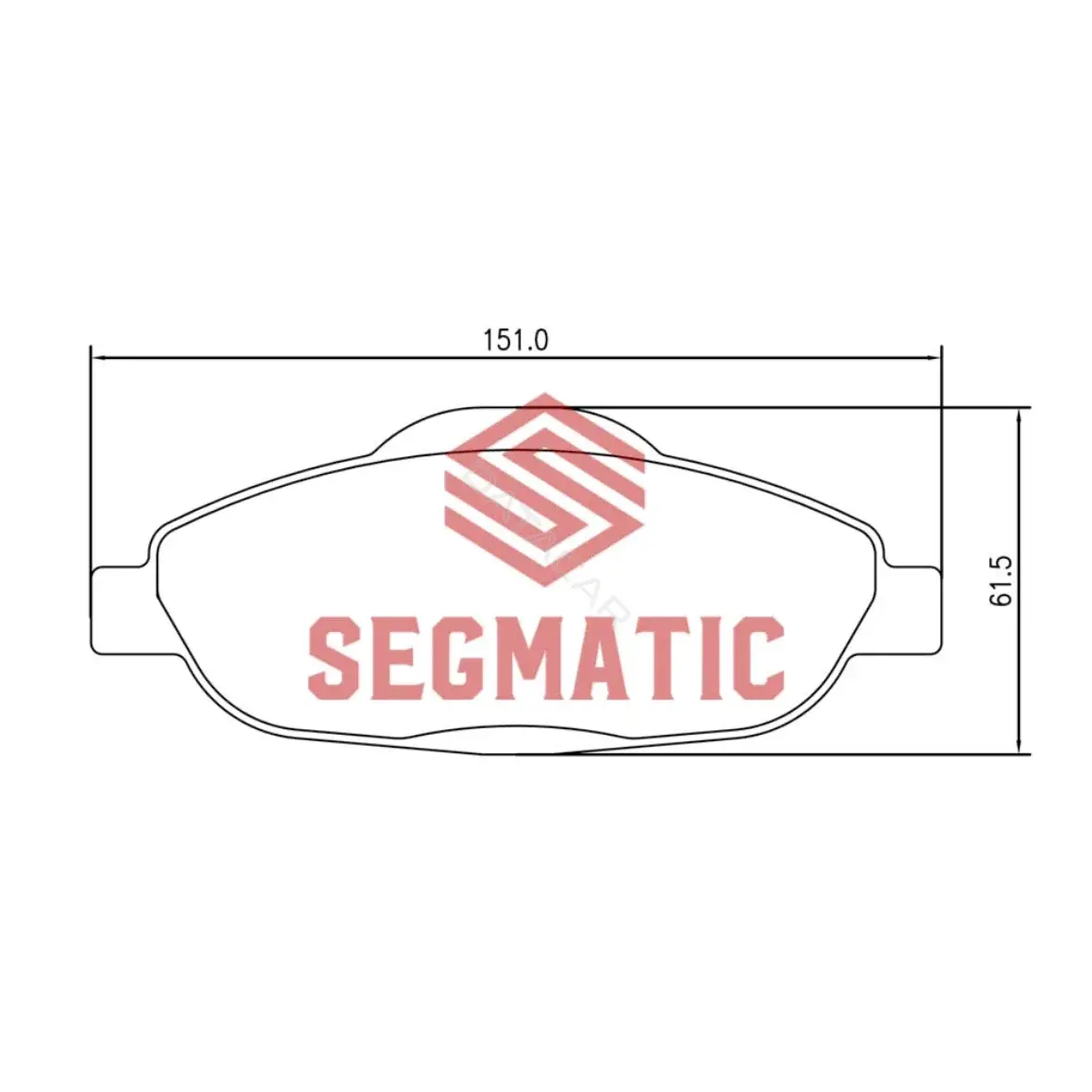 Тормозные колодки SEGMATIC SGBP2632