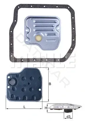 Масляный фильтр KNECHT/MAHLE HX237D