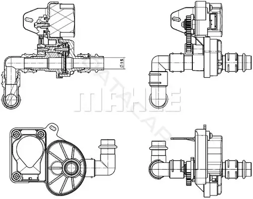 Клапан ЕГР KNECHT/MAHLE AVS4000P