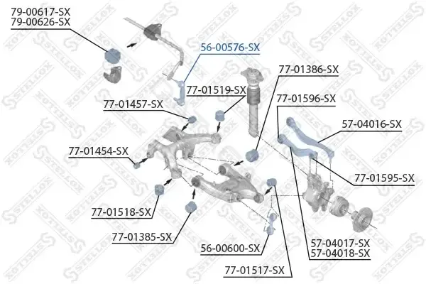 Стойки стабилизатора STELLOX 56-00576-SX