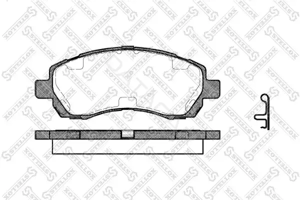 Тормозные колодки STELLOX 658002B-SX