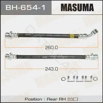 Тормозные шланги MASUMA BH-654-1