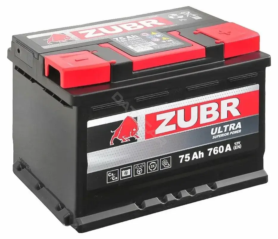Аккумулятор ZUBR ZU750