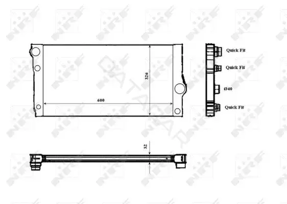 Радиатор охлаждения NRF 53817