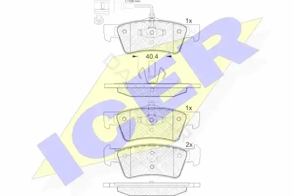 Тормозные колодки ICER 141816