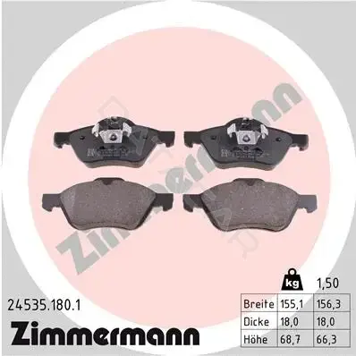 Тормозные колодки ZIMMERMANN 24535.180.1