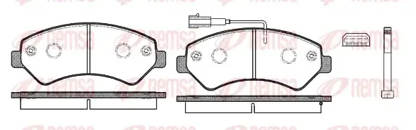 Тормозные колодки REMSA 1275.12