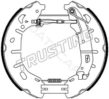 Барабанные колодки TRUSTING 6482