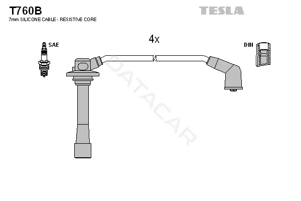 Высоковольтные провода TESLA T760B
