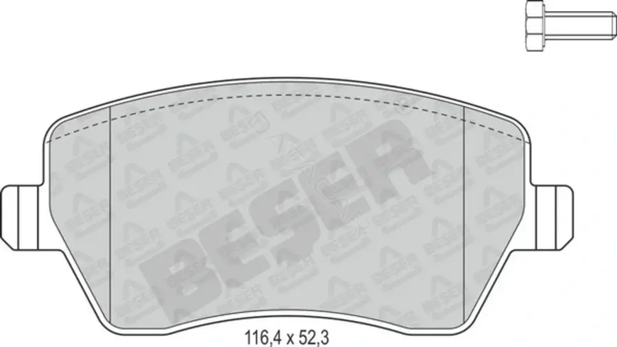 Тормозные колодки BESER 3983