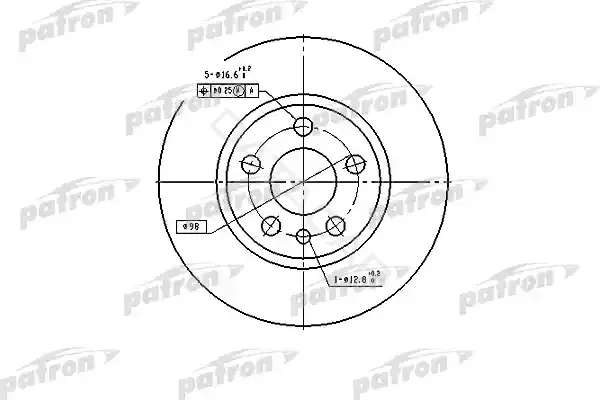 Тормозные диски PATRON PBD2754