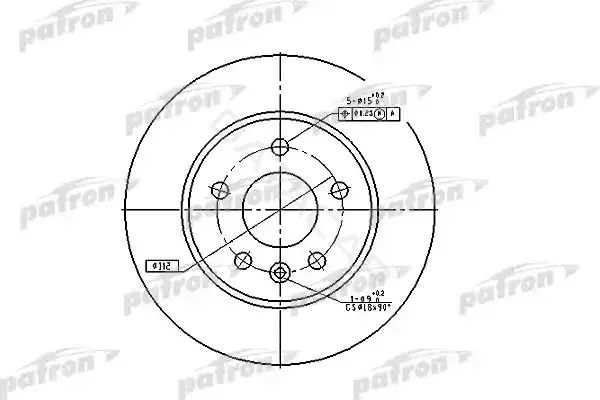 Тормозные диски PATRON PBD2797