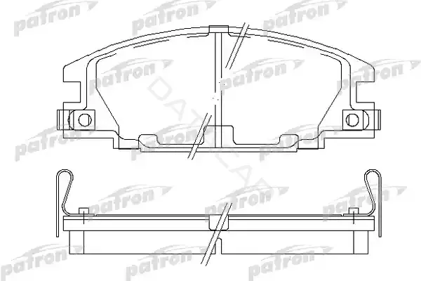 Тормозные колодки PATRON PBP678