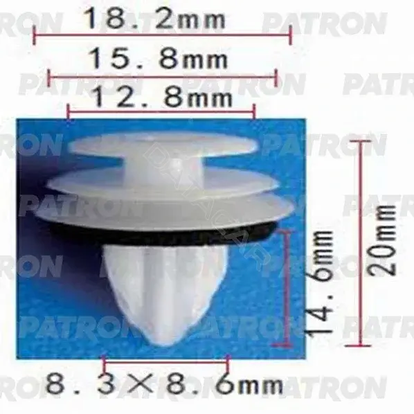 Клипсы, фиксаторы, зажимы PATRON P37-0651