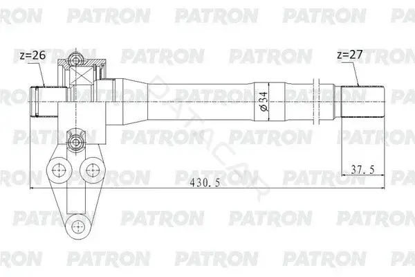 Приводной вал / Полуось PATRON PDS0558