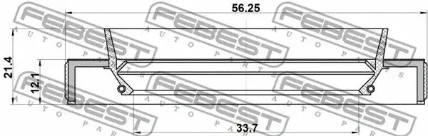 Сальник полуоси FEBEST 95HBY-35561221L