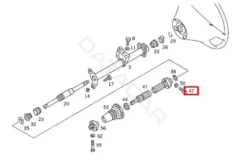 Болт подвески MERCEDES 000912008204