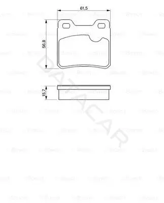 Тормозные колодки BOSCH 0986460955