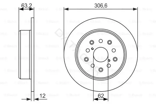 Тормозные диски BOSCH 0986479339