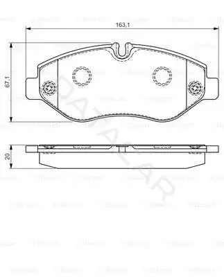 Тормозные колодки BOSCH 0986495113