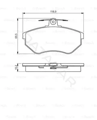 Тормозные колодки BOSCH 0986495246