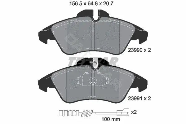 Тормозные колодки TEXTAR 2399002
