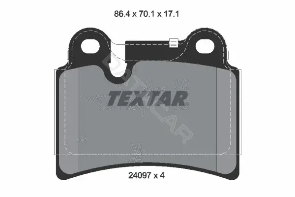 Тормозные колодки TEXTAR 2409701