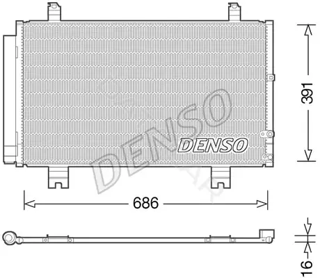 Радиатор кондиционера DENSO DCN51013