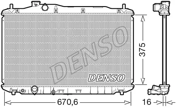 Радиатор охлаждения DENSO DRM40105