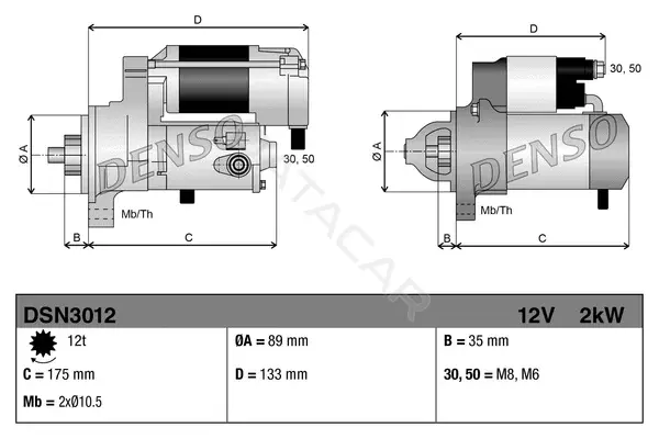 Стартер DENSO DSN3012
