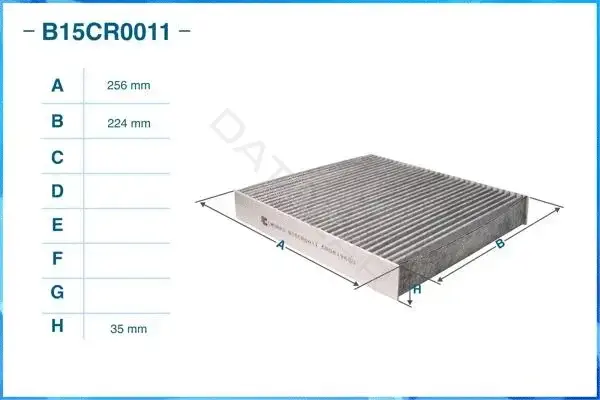 Фильтр салонный CWORKS B15CR0011