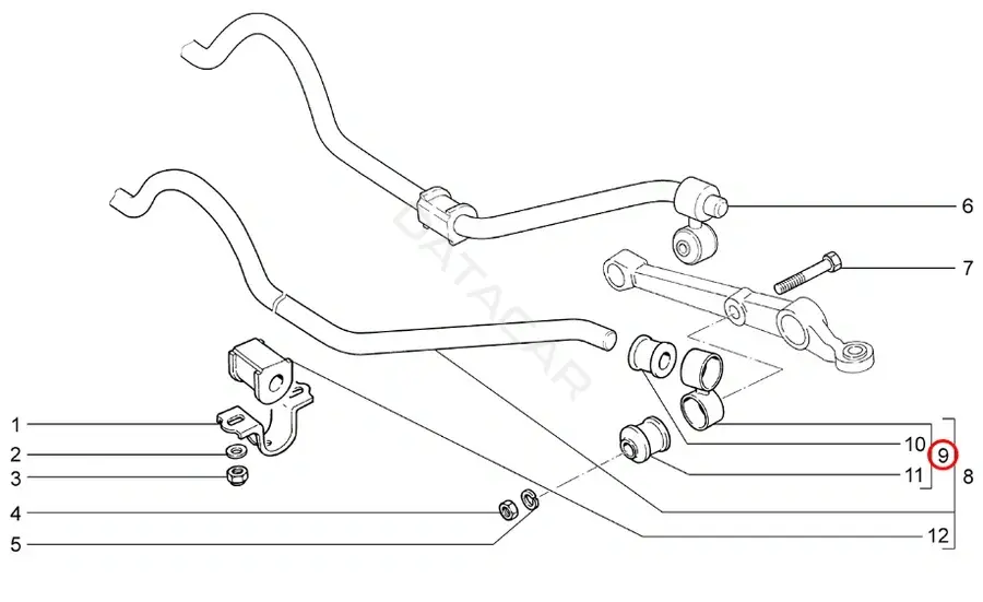 Стойки стабилизатора LADA 11180290605000
