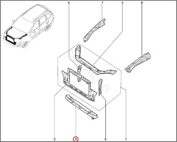 Защита двигателя LADA 11180840107670