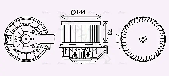 Моторчик печки AVA FD8629