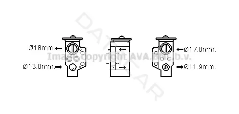 Расширительный клапан кондиционера AVA AI1351