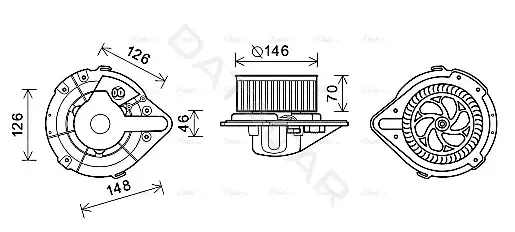 Моторчик печки AVA AI8370